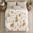 thumbnail image 5 of Charming Woodland Animals Winter Scarves Boxes, Festive Holiday Scene, Warm Flannel Blanket for Living Room and Reading Nook, Art Lovers Friendship Gift, Festive Home Decor, 5 of 9