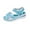 Sky Blue Sandals for Women, variant on Hopeusnice Sandals for Women Trendy Non-Slip Breathable Women's Sandals Open Toe Soft Thick-Soled Heel PU Materials Summer Shoes Roman Flexible Walking Shoes White 37