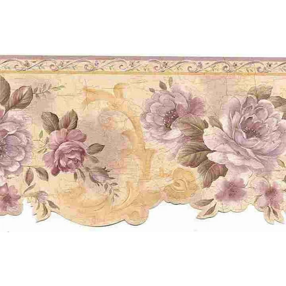 876152 Diecut Floral Wallpaper Border 973b04104