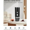 thumbnail image 4 of Cafetière Espresso Portable Cafetière Espresso Rechargeable Noire Espresso Portable Petite pour la Conduite en Plein Air, 4 of 9