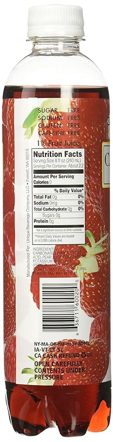 Cascade Ice Naturally Flavored Sparkling Water, Wild Berry, 17.2 Fl Oz (Pack of 12)