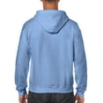 thumbnail image 2 of Gildan Men's Fleece Zip Hooded Sweatshirt Carolina Blue Small, 2 of 2
