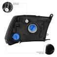 thumbnail image 4 of VIPMOTOZ Black Smoke OE-Style Dual Beam Headlight Headlamp Assembly For 2009-2018 Dodge RAM 1500 2500 3500 Pickup Truck, Driver & Passenger Side, 4 of 9
