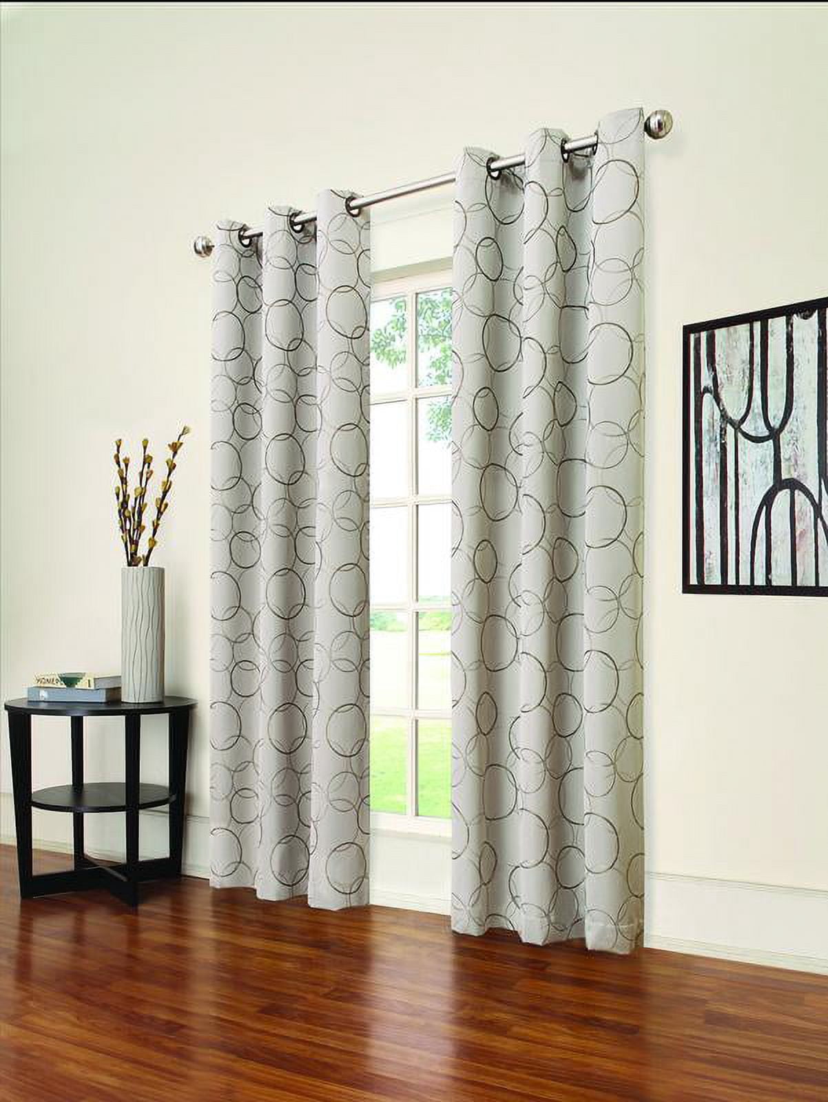 Eclipse Zodiac Blackout Grommet Curtain Panel, Linen, 42 x 84