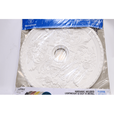 Westinghouse 7775400 28" Ceiling Medallion From The Cape May Collection - White