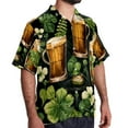thumbnail image 2 of Saint Patrick's Day Men's Short Sleeve Hawaiian Beach Shirt Casual Printed Button Down Summer Unisex Casual Shirt, 2 of 6
