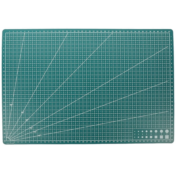 YEAHIBABY Crafting Mat Rectangular Cutting Mat Green PP 1Pack