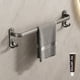 thumbnail image 1 of Toallero gris | Toallero de baño sin taladros con ganchos | Toallero de pared de aleación de aluminio para organizar el baño, 1 of 6