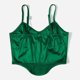 thumbnail image 5 of Gibobby Dobladillo curvo Satin Top Sexy Color sólido Ropa de mujer(Verde,G), 5 of 5