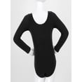 thumbnail image 5 of TiaoBug Girls Long Sleeve Ballet Dance Leotard One Piece Gymnastics Jumpsuit Unitard 3-12 Black 6, 5 of 5