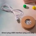 thumbnail image 3 of LED Crystal Ball Night Light Glowing USB Charging for Home Decor (moon), 3 of 7