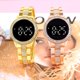 thumbnail image 2 of Reloj electrónico led con forma de ladrillo, reloj de mujer con correa de acero de lujo ligero, reloj de mujer, reloj de moda para estudiantes femeninas, 2 of 6