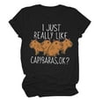 thumbnail image 4 of Trendfront Womens Summer Crew Neck Short Sleeve Tops Casual Cute Cartoon Character Graphic Tees Pattern Printed Style Holiday Wear T-Shirts, 4 of 4