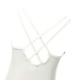 thumbnail image 6 of Jhaoyu Kids Girls Sleeveless Gymnastics Leotard Criss Cross Ballet Dance Athletic Unitard Dancewear Ivory 12-14, 6 of 7