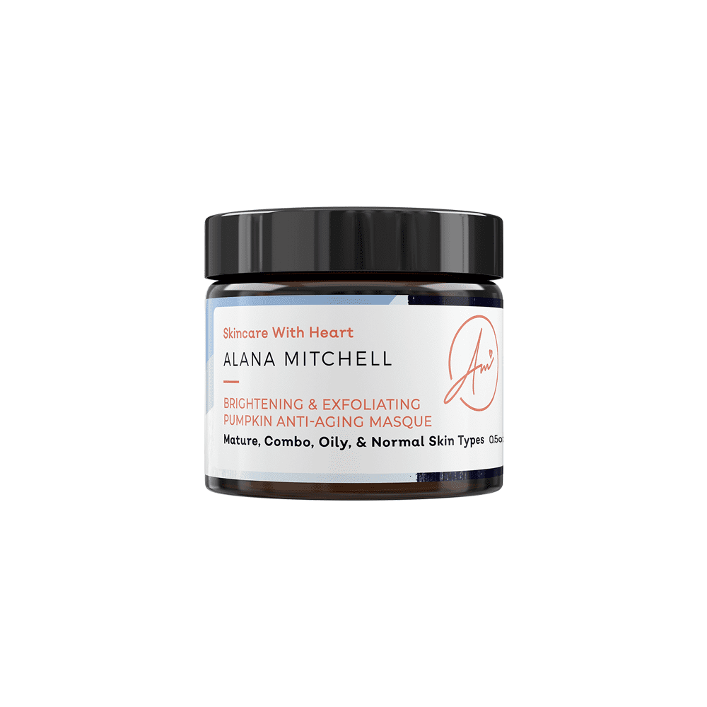 Brightening Pumpkin Enzyme Face Mask 2oz W/Glycolic Acid, Lactic and
