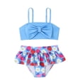 thumbnail image 2 of Cethrio Girls Bikini Swimsuits, Summer Two Piece Swimwear Swimsuit Tops and Swimsuit Bottoms Blue Size 6, 2 of 7