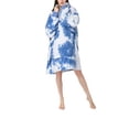 thumbnail image 1 of Minnieouse Sudadera con capucha para mujer, cómoda, cálida, para clima frío, ropa suelta de manga larga, vestido para el hogar, pijama de ocio Prendas para la parte del cuerpo Azul, 1 of 6