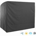 thumbnail image 2 of 3 Seater Garden Swing Cover Waterproof,220x125x175cm 210D Oxford Anti-UV Swing Cover Outdoor Swing Protective Cover-black, 2 of 5