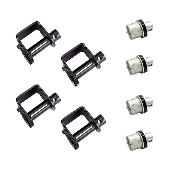 Trailer Winch Kit: (4) Pcs Standard Sliding C Track and (4) Pcs Overdrive Ratcheting Cap