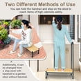 thumbnail image 2 of Bed Step Stool with Handle for Elderly & Adults, Bedside Safety Step Stool for High Beds, Bathtub, Cars, Sturdy Handrail Support Foot Stool for Seniors, Handicap, 2 of 6