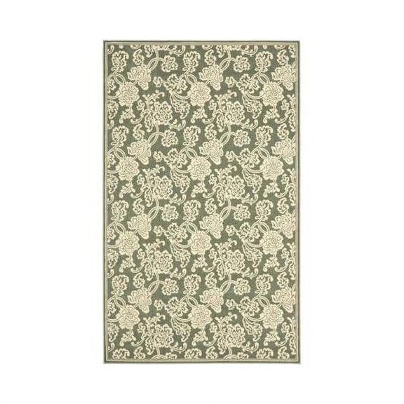 Runner Rug in Light Blue and Ivory