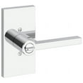 thumbnail image 4 of Baldwin ENSQUCFR190 Square Single Cylinder Keyed Entry Door Lever Set - Black, 4 of 7