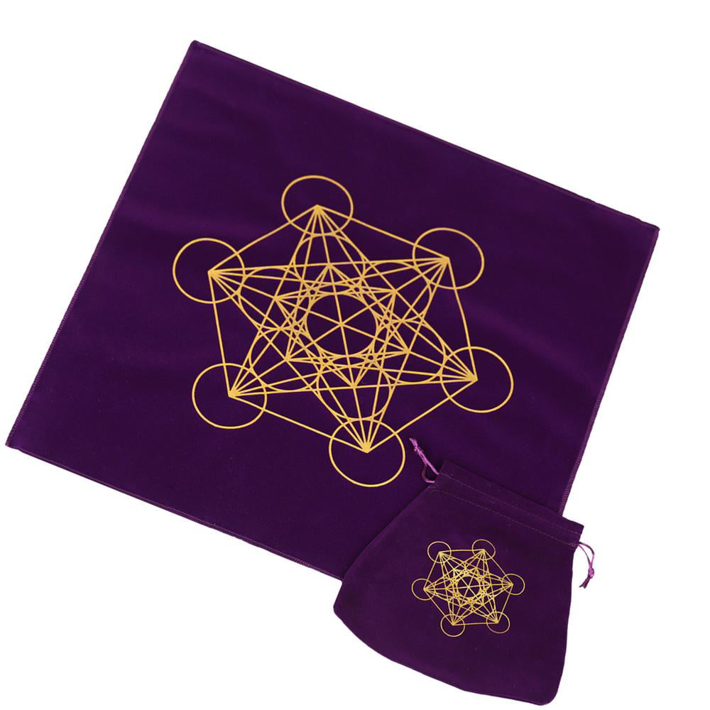 Wicca Divination Cards Fabric Altar Tarot Tablecloth Square Bag Non-slip
