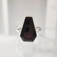 thumbnail image 2 of Coffin Shape Black Onyx Ring, Natural Black Onyx Ring, December Birthstone, Womens Ring, Coffin Ring, 925 Sterling Silver, Christmas, Handmade, Statement Jewelry, Coffin Shape Gemstone Ring, 2 of 7