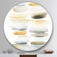 thumbnail image 3 of Designart 'Watercolor Geometric Swatch Element V' Geometric Metal Circle Wall Art, 3 of 3