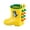 Orange, variant on Boys Girls Toddler Rain Boots Close Toe Cartoon Character Clogs Breathable Water Shoes for Fishing Garden School Play Yellow Size 9 Toddler