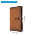 thumbnail image 2 of Uxcell A5 PU Leather Binder Journal Refillable Planner Organizer with Buckle Brown, 2 of 5