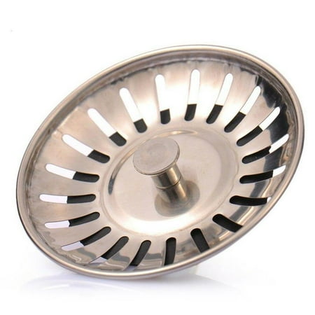 

1xStainless Steel Kitchen Sinks Strainer Waste Plug Drain Baskets Filter V9V8