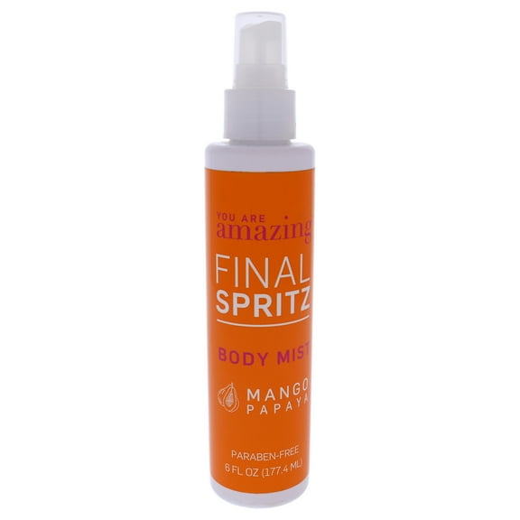 You Are Amazing Final Spritz Body Mist - Mango Papaya , 6 oz Body Mist