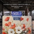 thumbnail image 3 of High Precision Body Weight Scale Smart Bathroom Scales with Large LCD Display(400lbs),Decorative for Bedroom-Bouquet Of Red Poppies And White Daisies, 3 of 4