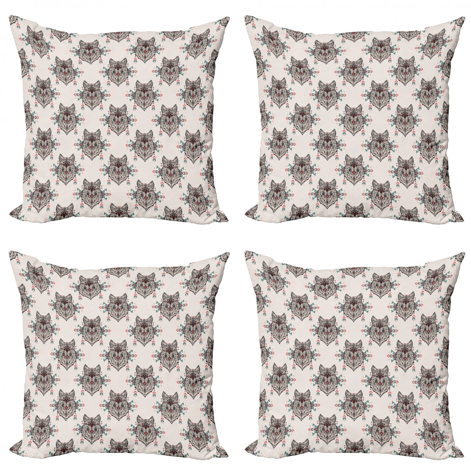 18'' Wolf Sofa Pillow Case Cotton Linen Fashion Throw Cushion Cover Home Decor 