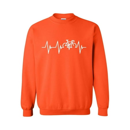 Bicycle Heartbeat Unisex Crewneck Sweater