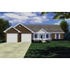 House Plan Gallery - HPG-1426 - 1,426 sq ft - 3 Bedroom - 2 Bath Small House Plans - Single Story Printed Blueprints - Simple to Build (5 Printed Sets)