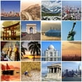 thumbnail image 2 of Collage Travel around World Wall Decal by Wallmonkeys Peel and Stick Graphic (18 in H x 18 in W) WM301179, 2 of 4