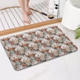thumbnail image 4 of Lightgray Highland Cow Flower Pattern Bathroom Rugs Mat,Non Slip Microfiber Bathroom Rug,Rubber Backing,Soft Bathroom Mats for Bathroom Floor,Tub and Shower,17x27in(43x68cm), 4 of 5