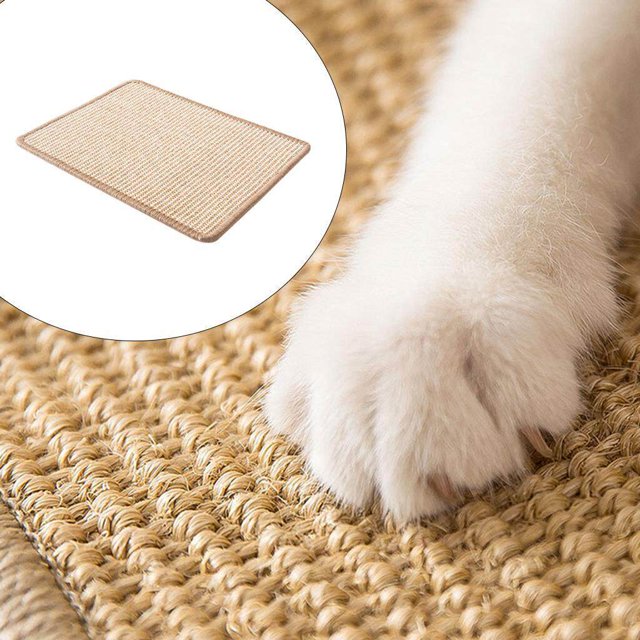 kurtrusly Cat Scratcher Mat Scratching Pad Grinding Claw Protect Sofa Board S
