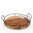 thumbnail image 5 of Twine Acacia Wooden Tray, Serving Tray, Cocktail Tray, Party Tray, Set of 1, 5 of 5
