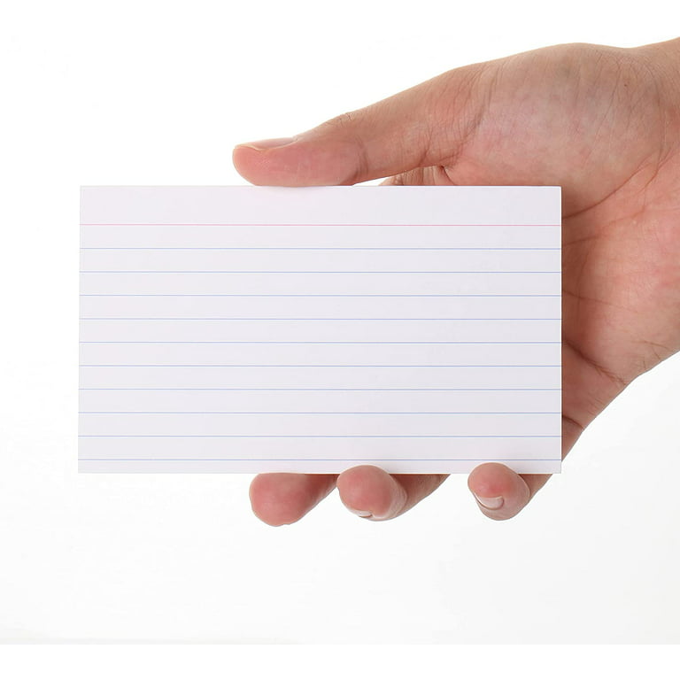 Mr. Pen- Lined Index Cards, 3x5, 100 Cards, Flash Cards, Note Cards, White  Index Card 