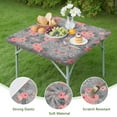 thumbnail image 4 of Elastic Edge Floral Tablecloth, Premium Polyester with Water-Repellent Coating for 36x36 Inch Tables, Soft and Comfortable Texture, 4 of 6
