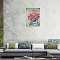 thumbnail image 2 of Vintage Rose Bathroom Wall Art Rustic Country Floral Pictures Wall Decor Farmhouse Botanical Roses Bathroom Canvas Print Painting Framed Home Artwork For Bathroom Bedroom Kitchen Office 12"x16", 2 of 6