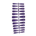 thumbnail image 1 of Jumpingount 24 piezas de uñas postizas con diseño de ataúd, puntas de uñas artificiales, suministros de manicura, accesorios para uñas para Arte de uñas violeta, 1 of 6