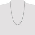 thumbnail image 3 of Auriga Fine Jewelry 10K White Gold 3 mm Diamond-cut Rope Chain Necklace for Women 26", 3 of 7