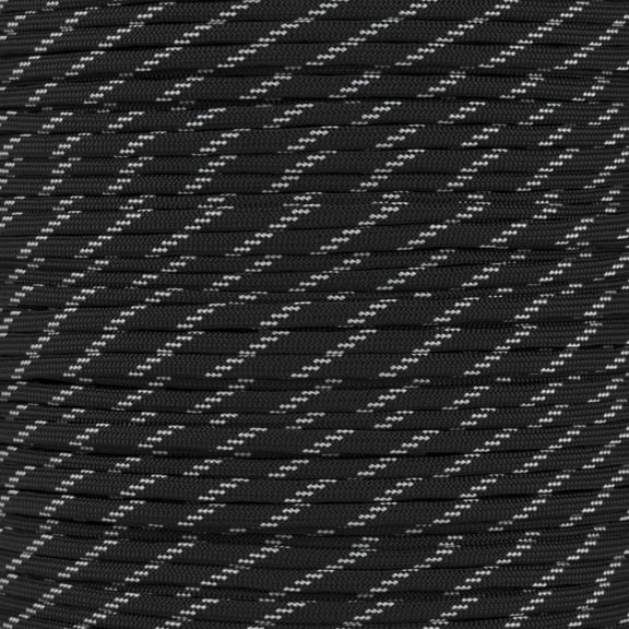 Paracord Planet 10', 25', 50', 100' Hanks & 250', 1000' Spools of Parachute 550 Cord Type III 7 Strand Paracord with Glow in the Dark Tracers in Over 15 Colors