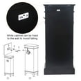 thumbnail image 5 of Topcobe Jewelry Armoire with Mirror, 7 Drawers, 24 Necklace Hooks, 2 Side Swing Doors - Black, 5 of 7
