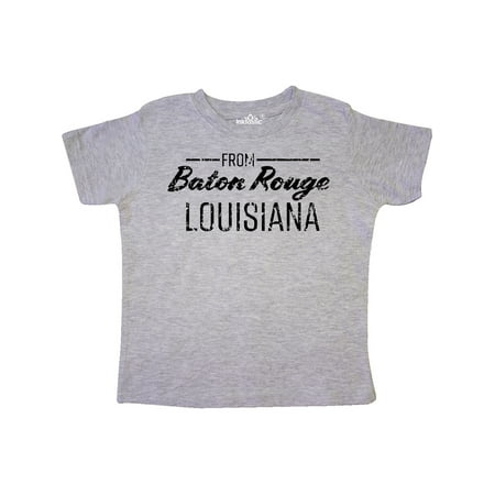

Inktastic From Baton Rouge Louisiana in Black Distressed Text Gift Toddler Boy or Toddler Girl T-Shirt