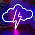 thumbnail image 3 of DONGPAI Lightning Neon Sign, Battery or USB Powered LED Neon Light for Party Decorations Lamp, Table & Wall Decoration Light for Girl's Room Wedding Home Decor, 3 of 5